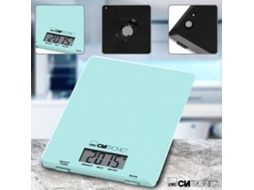 Balança de Cozinha CLATRONIC KW 3626 Verde (Capacidade: 5 Kg - Precisão: 1 g) — balança de cozinha com superfície em vidro, pesagem até 5kg com intervalos de 1g.
