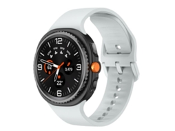 Bracelete para Samsung Galaxy Watch 8/8 Classic Silicone Lisa e Sólida Cinza Claro XIAOMOYU