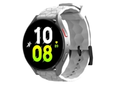 Pulseira De Relógio Lurelia De 20 Mm Para Futebol Padrão Cor Sólida Para Relógio Garmin Forerunner 255, Branco