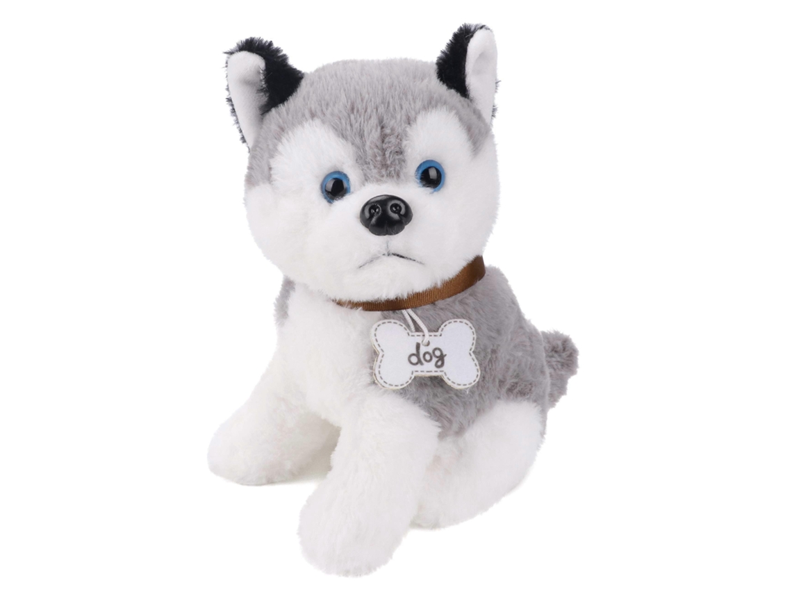 Pelúcia De Husky Realista 12 Polegadas, Macia, Presente Para Crianças E Bebês