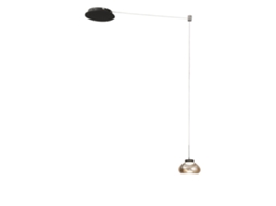 Arabella Luminária Pendente Descentralizada Âmbar Fabas Luce Led 8w Regulável Montagem Descentralizada