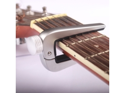 1 peça capotraste profissional de liga metálica para guitarra com parafuso Slowmoose Tuni (prata)