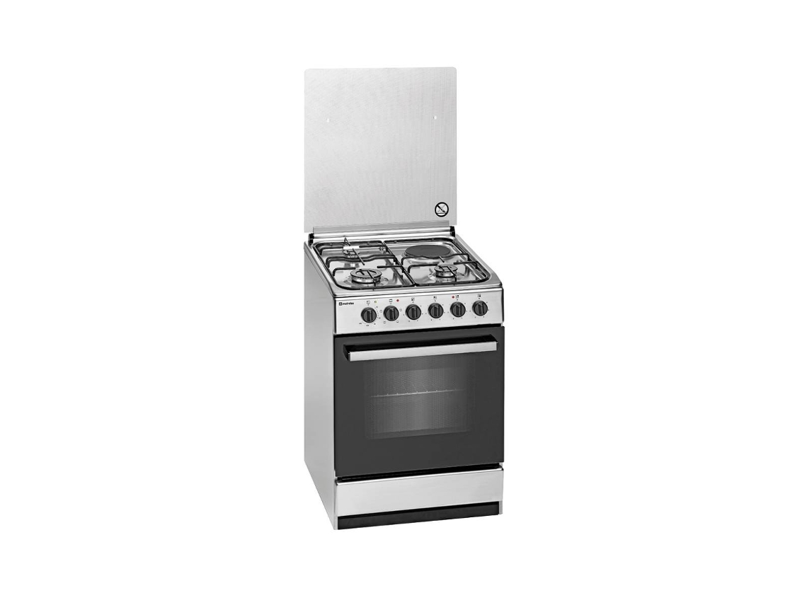 Fogão MEIRELES E 542X (59 L - Elétrico e Gás Butano-Propano - Inox)