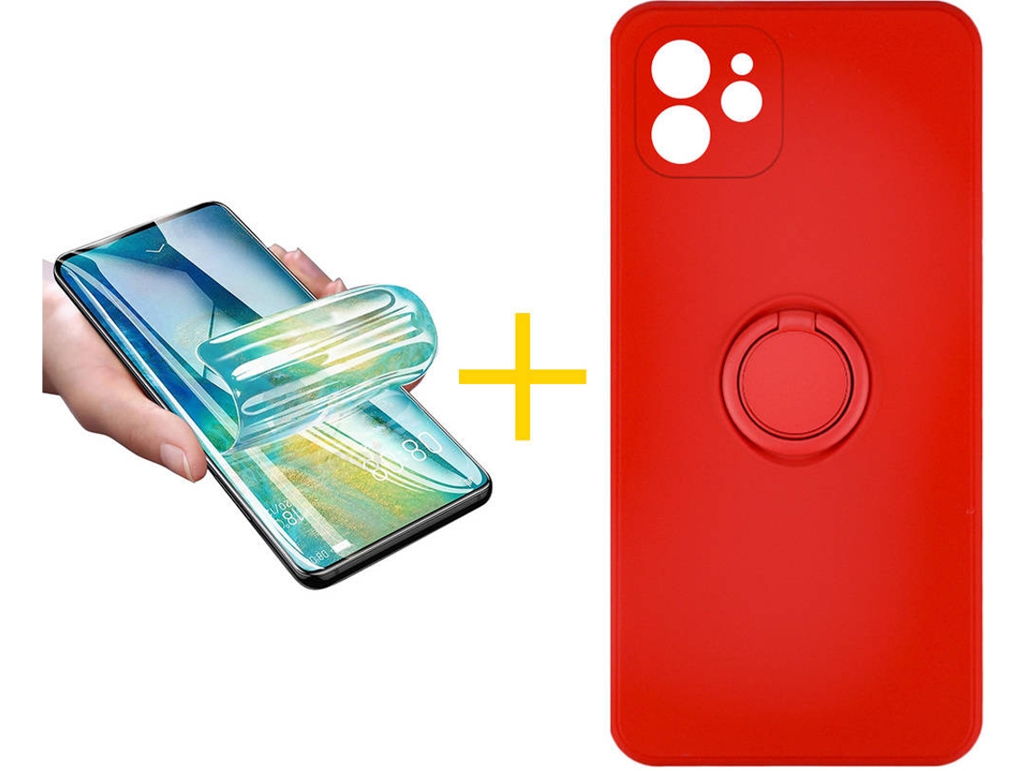 Capa + Película para iPhone 11 ACCETEL Vermelho