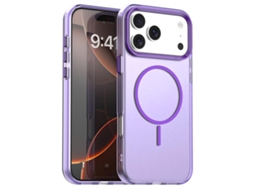 Capa Yuysan Para Iphone 17 Pro Candy Magsafe Pc Híbrido Tpu (proteção Antichoque, Compatível Com Magsafe) Roxo