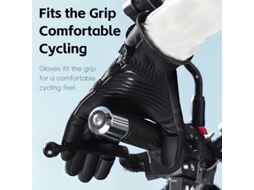 Cinza 2xl West Biking Luvas Ciclismo Fecho Automático Vento Forro Lã Quente Impermeáveis Flip-on Tela Sensível Toque Antiderrapantes