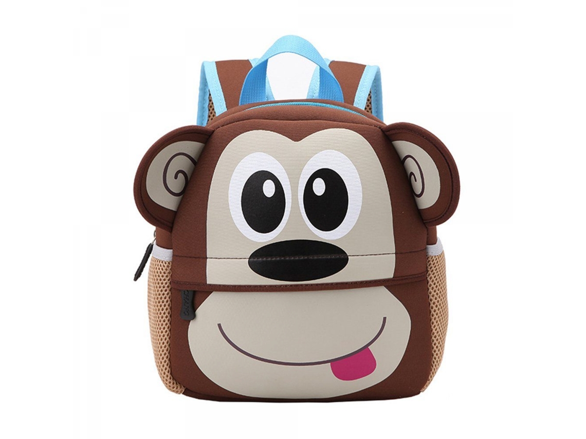 mochila Escolar Marrom Para Crianças, Mini Mochila Infantil
