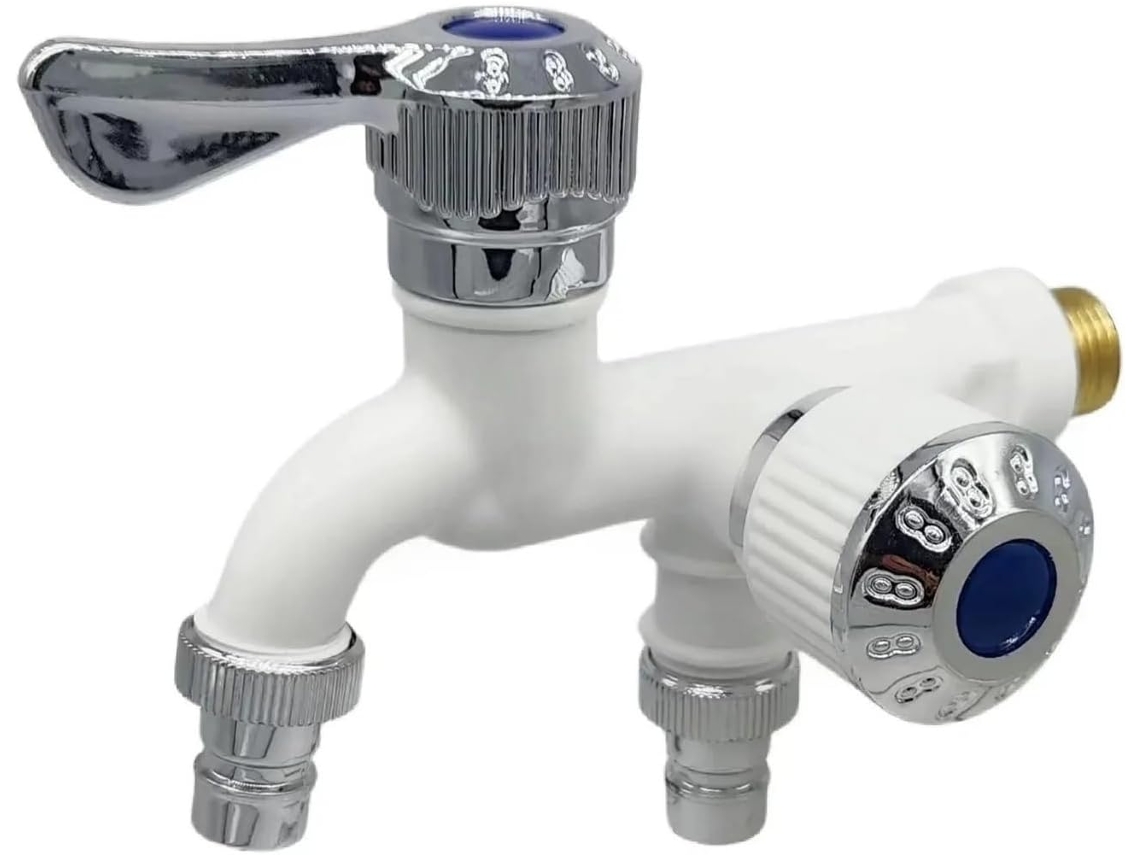 Torneira De Lavagem Simples E Dupla, Em Plástico, Para Piscina, Varanda, Banheiro, Multifuncional.