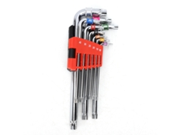 Kit de 9 Chaves L formato estrela Cr v alta dureza Ferramenta manual reparo doméstico T10 T55 | S/MARCA
