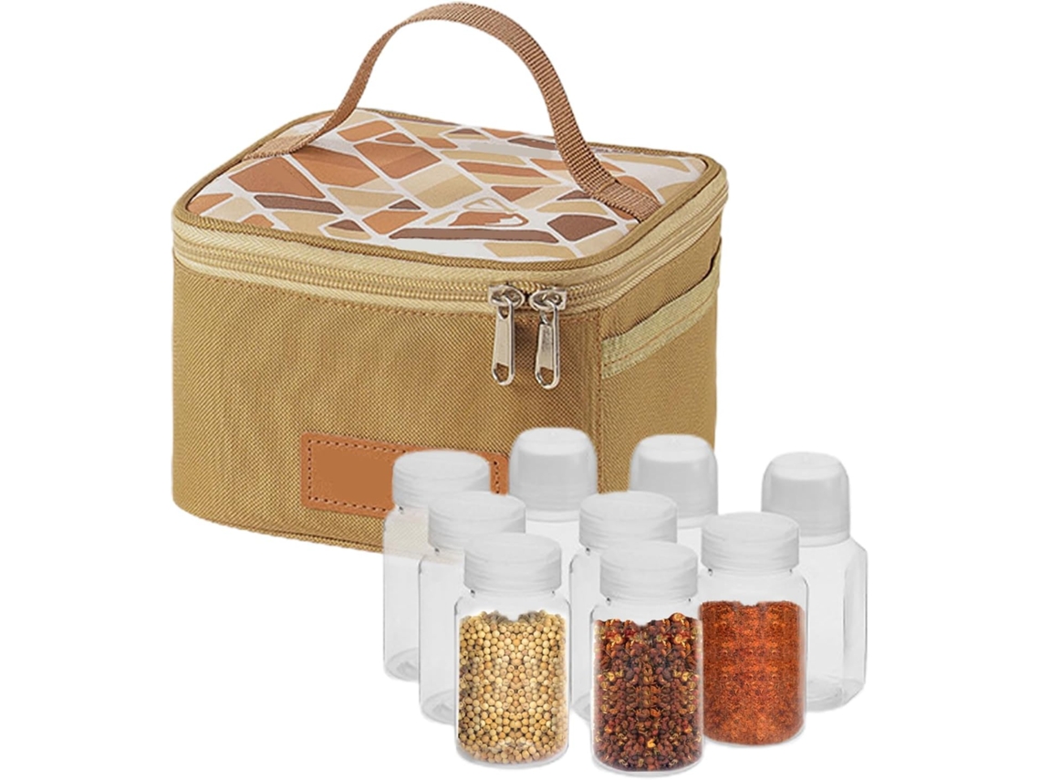 Temperador Para Camping | Saco Para Temperos, Porta Temperos Portátil De Grande Capacidade Com Bolsa Gokoco
