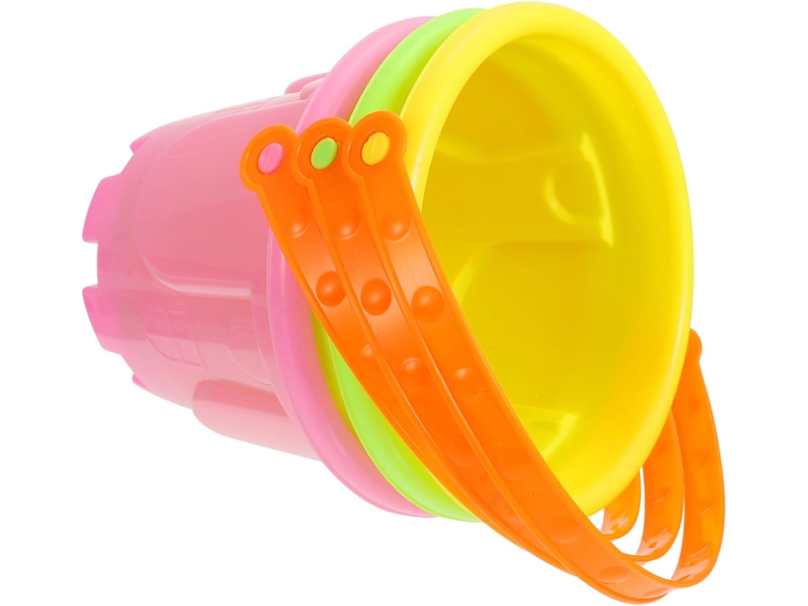 Conjunto De 3 Baldes De Praia - Plástico, Infantil