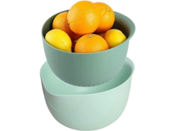 Conjunto De Copo E Coador Multiuso Para Enxaguar, Colher E Encharcar Arroz, Quinoa E Legumes Frescos