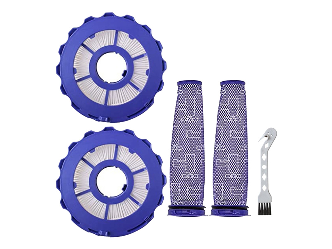 2 pacotes de filtros hepa post e 2 pacotes pré-filtros de substituição a vácuo para dyson dc50 dyson substitui a peça 965081-01 965080-01