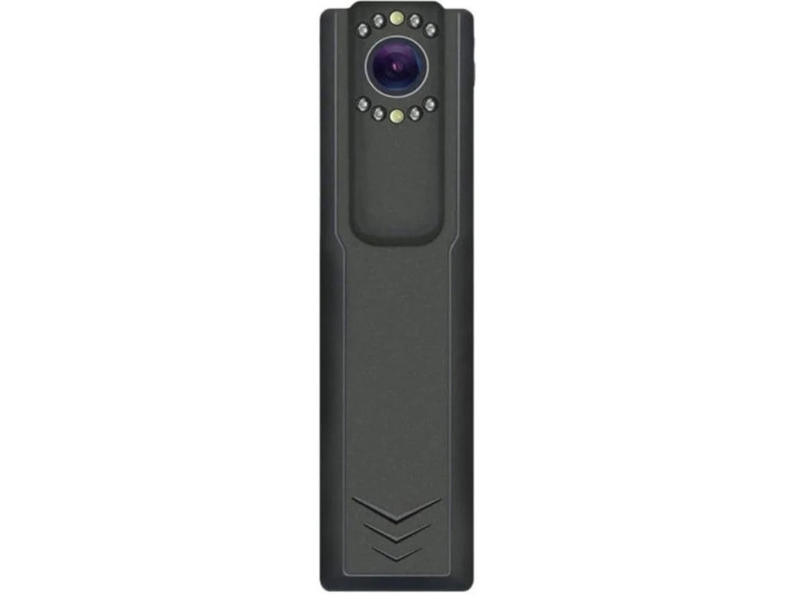 Minicâmera policial portátil com visão noturna. Protege toda a família. 16 GB. Bestvite (preta).
