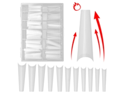 240 Unhas Artificiais Extra Longas French Tips Para Manicure Diy Salão Natural