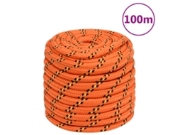 Vidaxl Corda De Barco 18 Mm 100 M Polipropileno Laranja