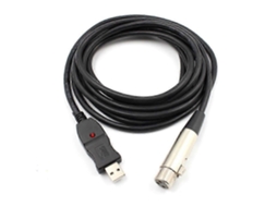 Cabo Lurelia XLR USB 2.0 de 3 m, para microfones, PC e computador.