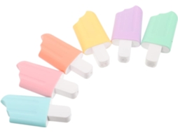 Marcadores Fluorescentes Angooily, Tamanho Pequeno, 6 Unidades, Tons