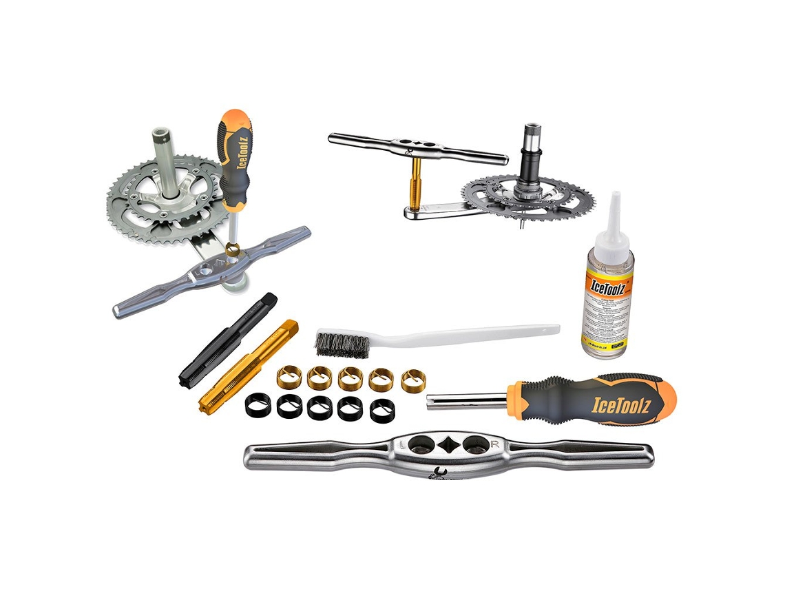 Fio Pedais de Manivelas Kit Prateadoicetoolz