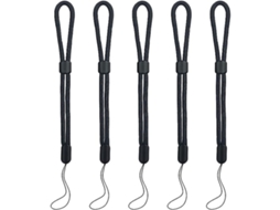 Conjunto De 5 Alças Pulso Ajustáveis ​​​​em Nylon Para Celular, Câmera E Gopro (pretas)-aquaforge