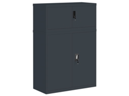 File Cabinet, File Cabinets Vidaxl Antracite Aço (90 X 40 X 130 Cm)