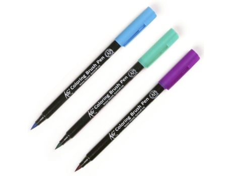 Marcador Pincel Koi Verde Sapo