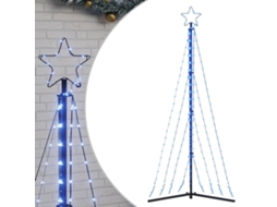 Árvore de natal led VIDAXL Azul Aço revestido a pó (187 cm)
