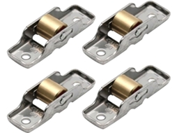 Conjunto De 4 Roldanas Aço Inoxidável Para Portas Correr, Polias Robus