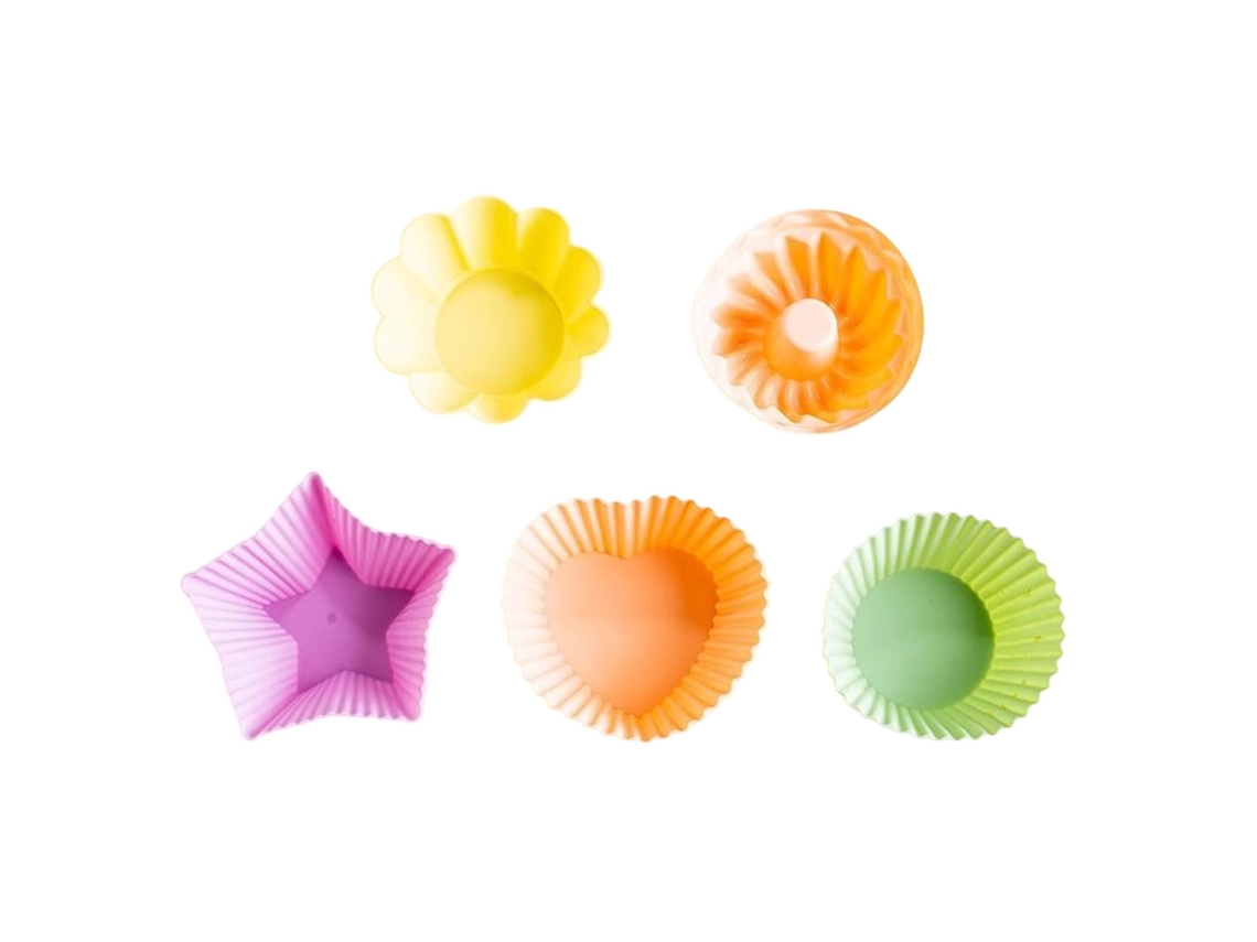 Formas De Silicone Antiaderentes Reutilizáveis Para Assar/formas Para Muffins Com Estojo De Armazenamento Zeuxo