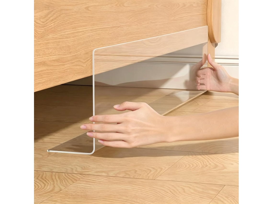 Conjunto De 6 Protetores Transparentes Para Debaixo Da Cama, De 5a 28cm Altura, Para Evitar Vãos Embaixo Do Sofá Degraus