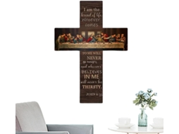Placa De Parede Com Texto Inspirador Da Última Ceia, Decoração Sazonal |