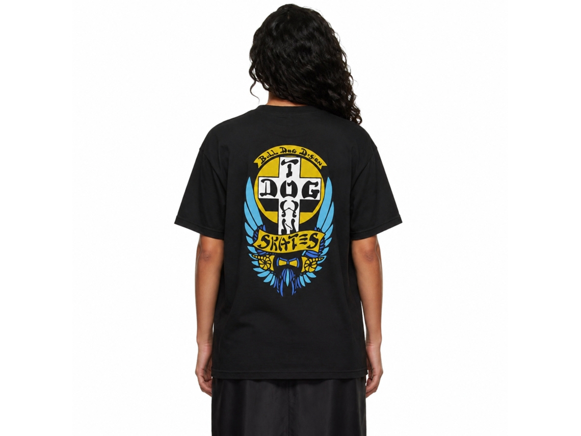 Dogtown Bulldog 1976 Colorway T-shirt Black Unisex Adults Size:xl
