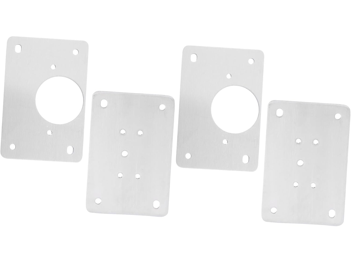 Conjunto De 4 Suportes Aço Inoxidável Para Dobradiças Armários,