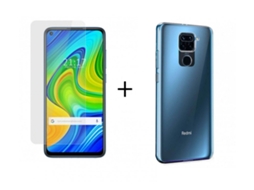 Capa + Película Xiaomi Redmi Note 9 TUMUNDOSMARTPHONE Pack Transparente