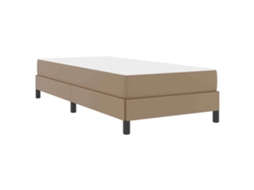 Conjunto 1 Estrutura Da Cama Vidaxl Castanho Tecido (100 X 200 Cm)