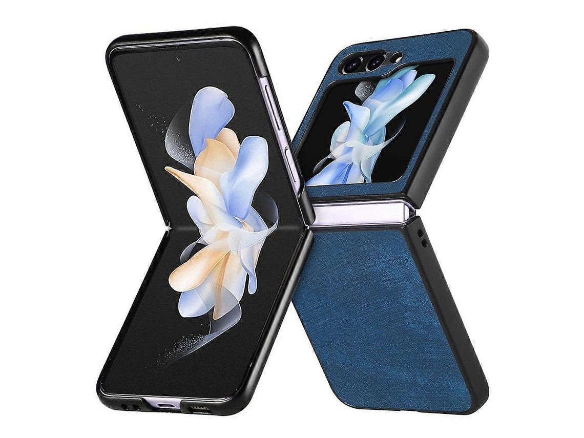Capa Dobrável De Couro Com Padrão Retrô Junsunmay Para Samsung Galaxy Z Flip6