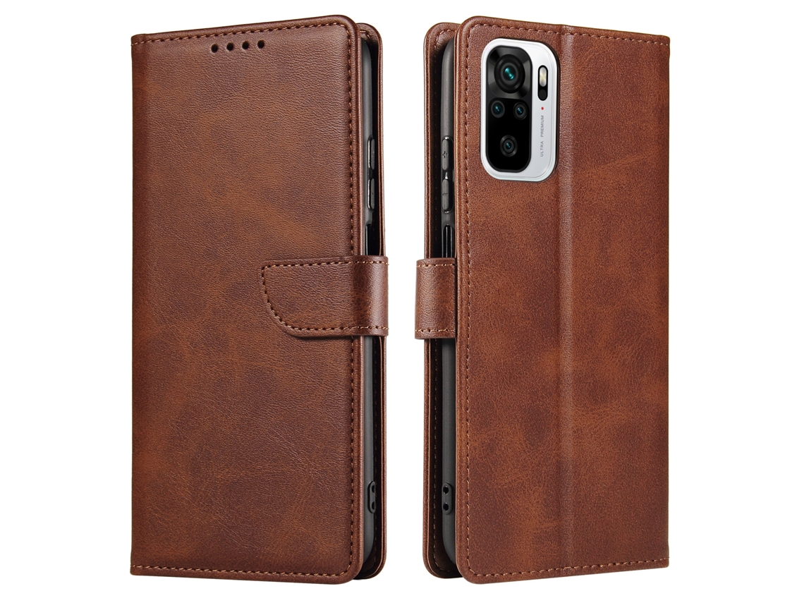 Capa Flip Para Celular Com Estampa De Bezerromarrom - Xiaomi 15