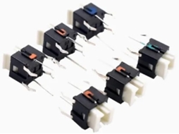 10 Interruptores Táteis De 6x 7mm Com Led Vermelho, Microinterruptor De 6x 7mm