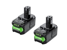 Bateria De Substituição, 8.0ah/9.0ah, 18v, Compatível Com Ryobi, 2pcs 8000mah