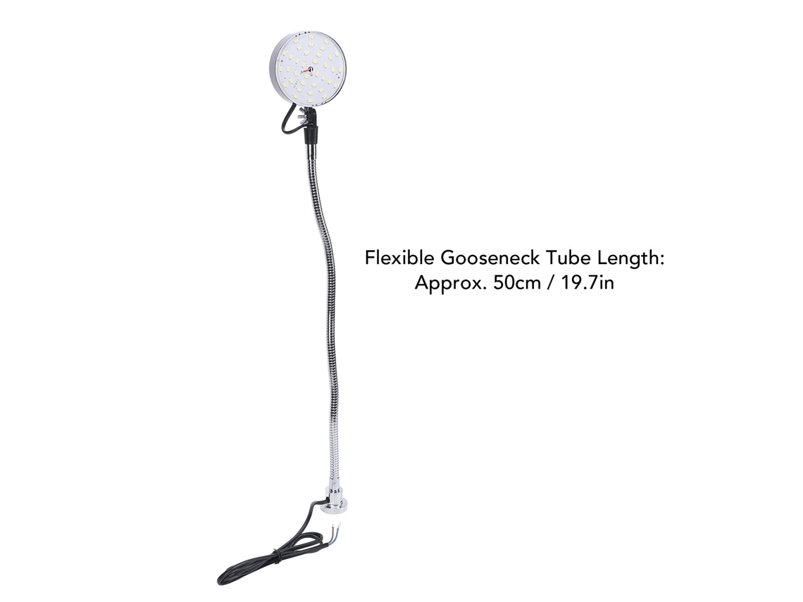 Lampa Led Para Máquinas Com Base Magnética E Pescoço Flexível De 50cm - Laxiscreed