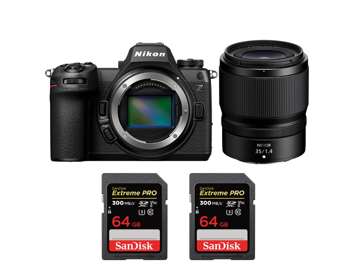 Z6 Iii + Z 35mm F/1.4 + 2 Sandisk 64gb Uhs ii 300mb/s + Ebook “20 Dicas para Fotos Que Impressionam” NIKON