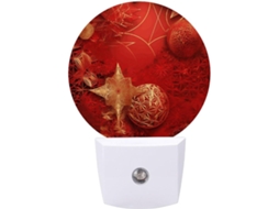 Luz Noturna De Parede Com Plugue, Bola De Decoração Natalina, Luz Noturna Led Com Sensor De, Luz Noturna Branca Quente