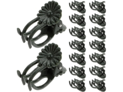 Inoomp 150 Clipes de Suporte para Orquídeas Clipes de Plástico para Trepadeiras, para Fixar Galhos de Flores Clipes CHABERLU