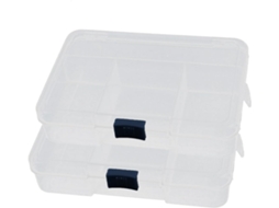 Conjunto de 2 Organizadores Joias e Brincos em Plástico com 5 Compartimentos CHABERLU