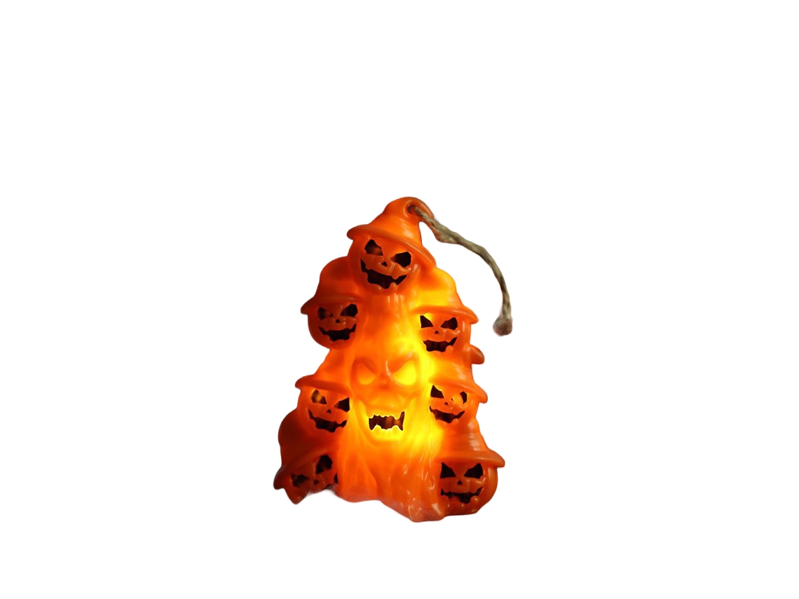Laxiscreed Lanterna De Abóbora De Halloween Com Vela Eletrônica Para Decoração Assustadora
