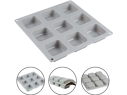 Molde Para Sabonete Diy 9 Cavidades Reutilizável Molde Quadrado Flexível De Silicone Para Artesanato Truyuety