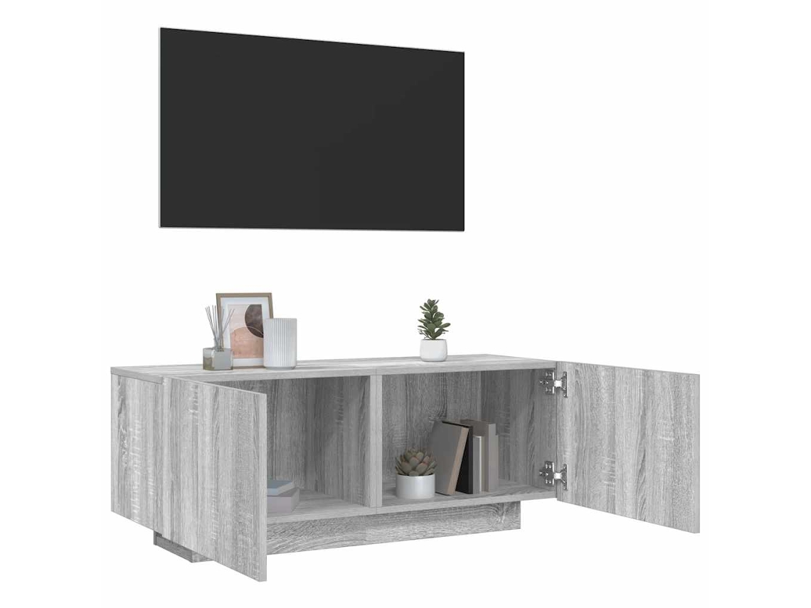 Vidaxl Móvel De Tv 100x35x40 Cm Derivados De Madeira Cinzento Sonoma