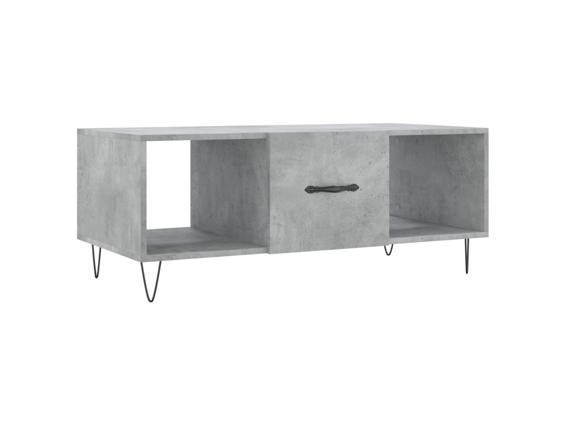 Mesa de Centro Madeira Processada Cinza Cimento MAISON EXCLUSIVE (102x50x40 cm)
