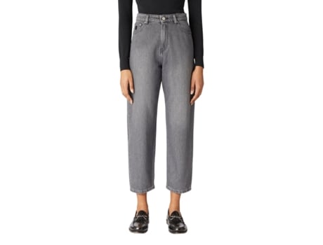 Jeans De Mulher Tru Trussardi Trussardi Cintura Alta Perna Forma 100 Bawelna (w25)