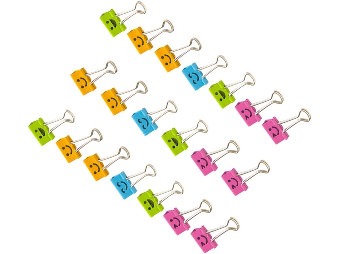 Conjunto de 40 pinos metálicos para fixação, com design decorativo, 19 mm, para serem fixados com segurança, cor aleatória.